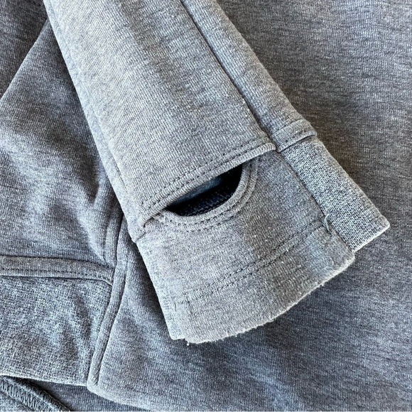 Nike Tech Fleece Gray Cape Hoodie Small Asymmetrical Zipper Waist Cinch - Picture 7 of 16